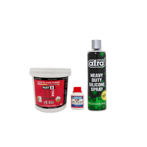 TLS – 210/215/220/225 - 500 Grams – Tinflix Liquid Silicone Rubber Afra Heavy Duty Silicone Spray 300 ml (Combo)