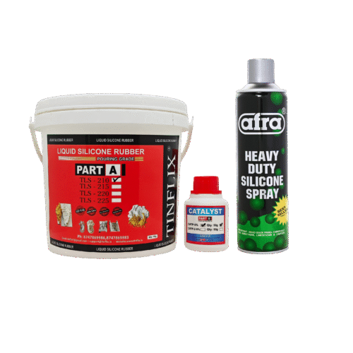 TLS – 210/215/220/225 1kg – Tinflix Liquid Silicone Rubber Afra Heavy Duty Silicone Spray 300 ml (Combo)